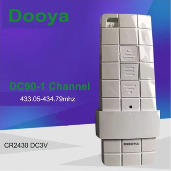 משדר יחיד Dooya DC90 מקורי עבור מנועי Dooya, שלט RF 433MHZ, אביזרי וילון אוטומטיים של Dooya