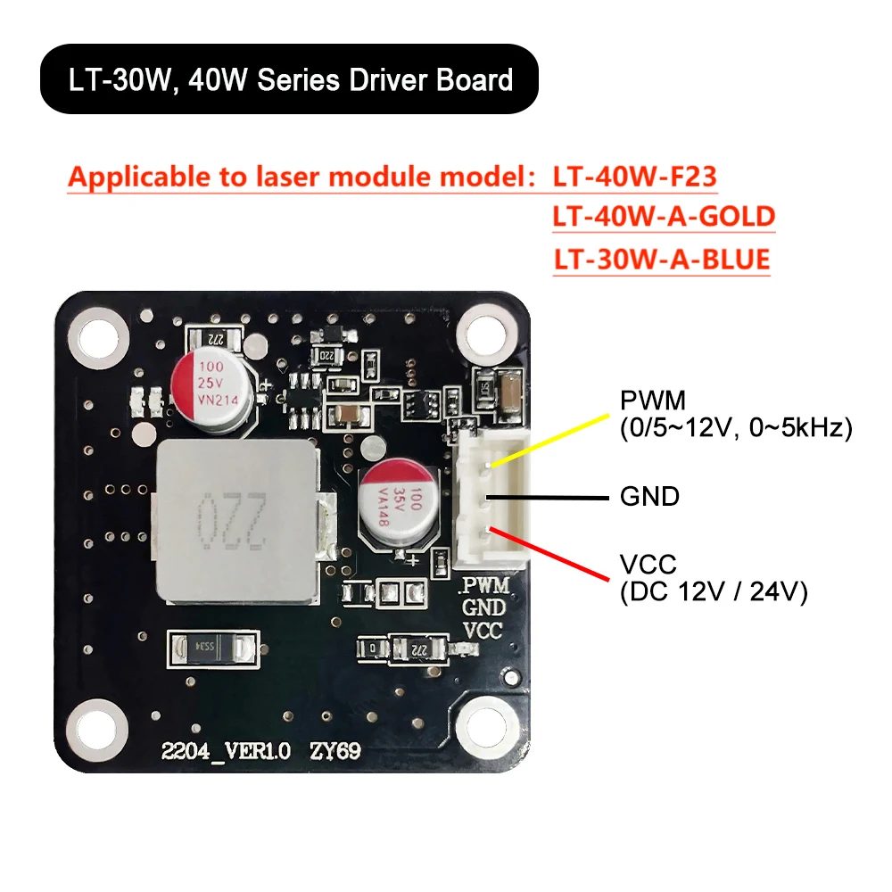 LASER TREE 20W 40W 80W Sterownik laserowy do modułu grawerowania laserowego Laserowa głowica tnąca Grawer laserowy Narzędzia do obróbki drewna Akcesoria