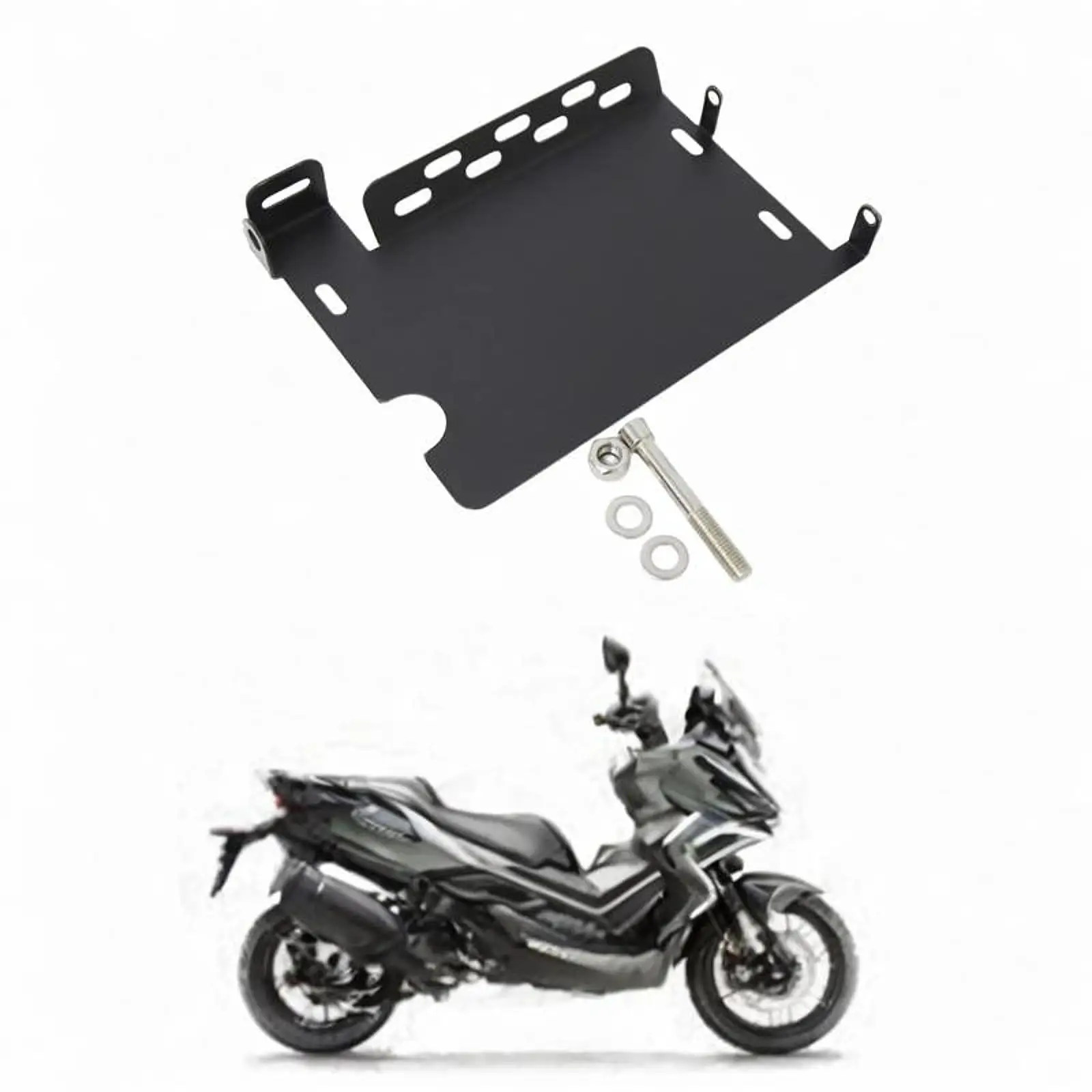 

Motorcycle Engine Protection Cover Black Carbon Steel Lower Bottom Skid Plate for 368E 368G 368K Road Debris Shield