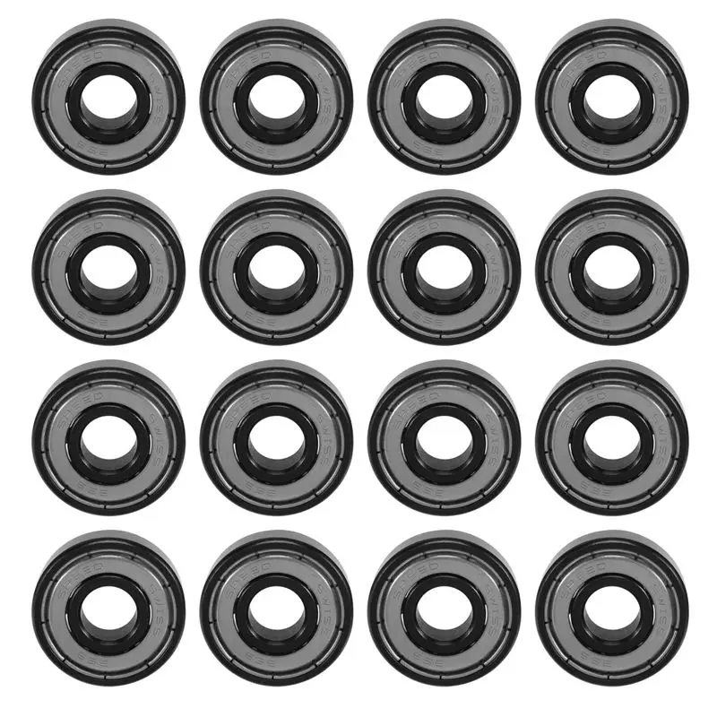 

NEW HOT In Stock-16Pcs 608 Bearings 8X22x7mm ABEC-11 Hybrid 6 White Zro2 Balls Skateboard Bearing Skating Inline Roller