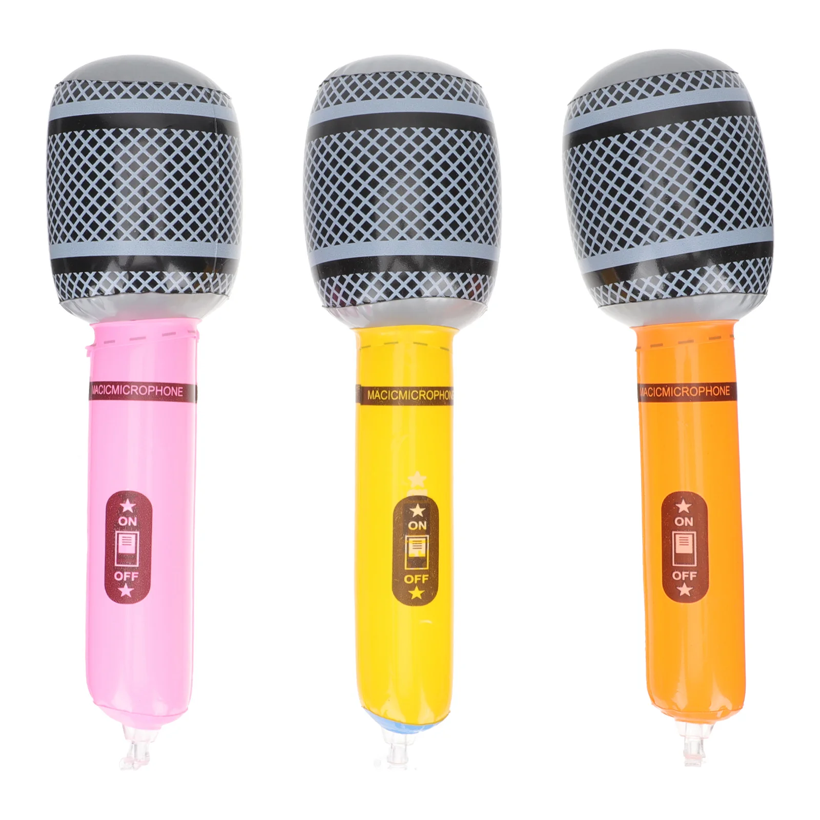 

1pcs Inflatable Microphone For Kids Play Microphone Children Musical Party Prop Lightweight Simulated Design Gift