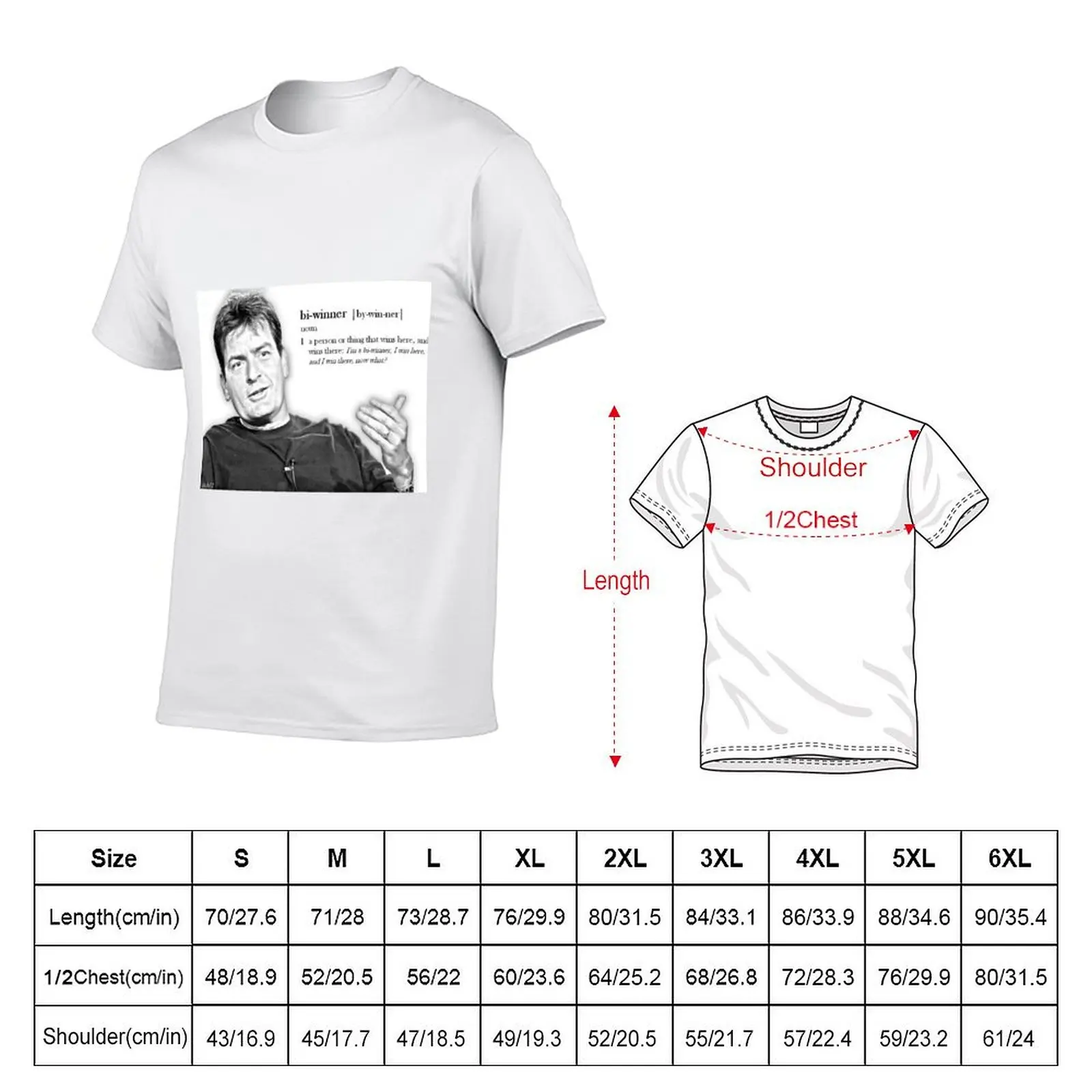 t man man soft Sheen t Charlie Bi-winner T-Shirt cotton shirts for shirts - cotton 100%