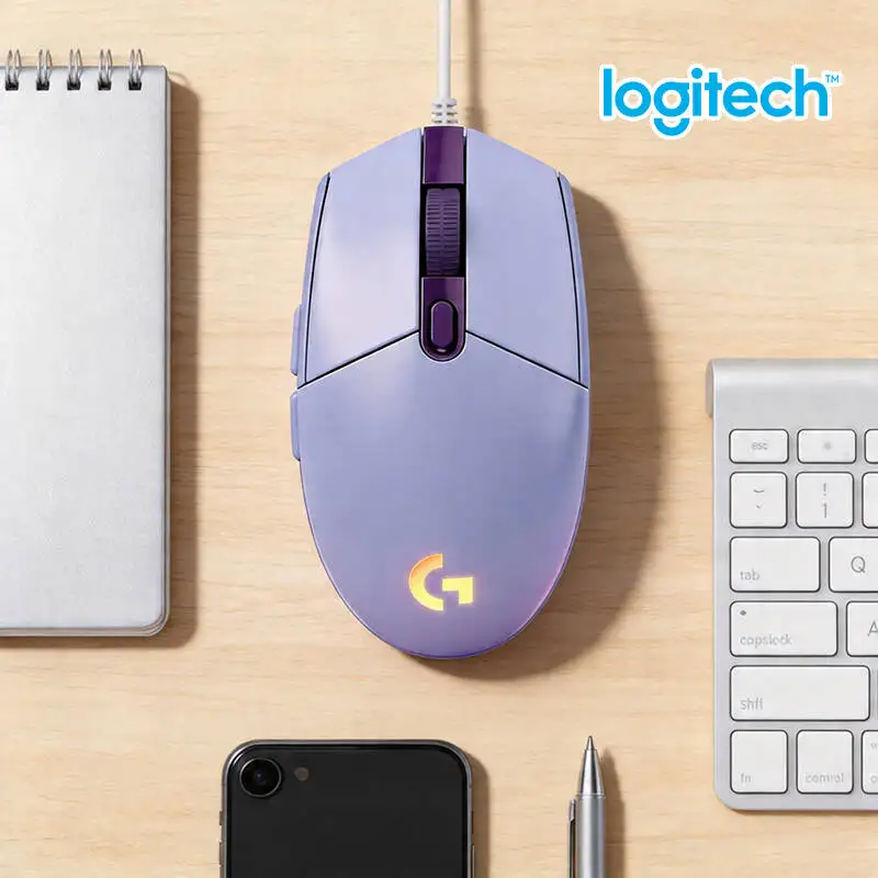 

Игровая мышь Logitech G102 проводная, частота опроса 1000 Гц, механические кнопки, RGB-подсветка для соревновательных FPS-игр