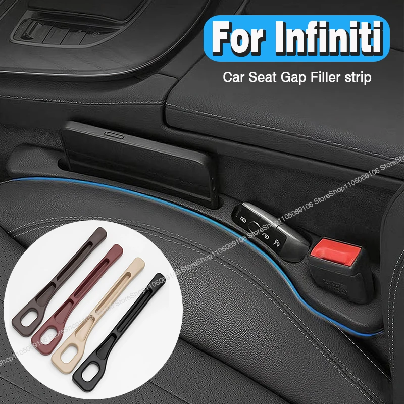

For Infiniti Car Seat Gap Plug Strip Side Seam Car Gap Filler Leak Proof Seat Gap Storage Organizer Interior Decoration