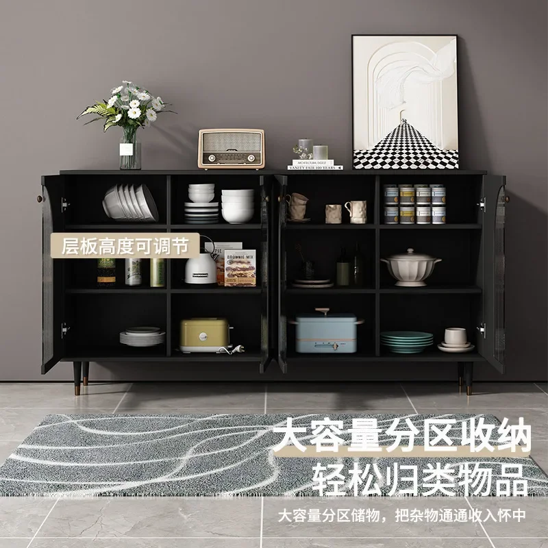 خزانة جانبية للمطاعم، مساحة تخزين متعددة المستويات، خزانة تقسيم غرفة المعيشة الفرنسية العتيقة، خزانة الشرفة على الطراز الكريمي #3