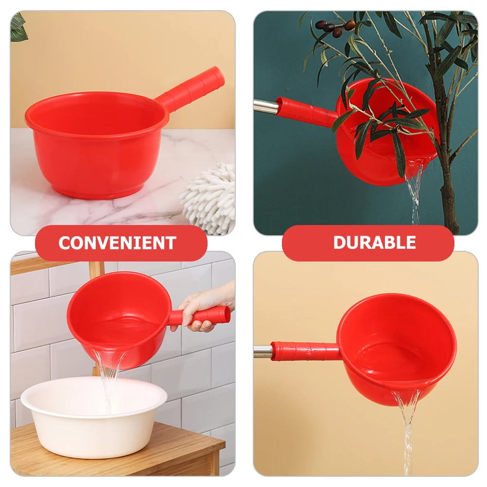 

Легкий ковш для воды, кухонный гаджет, портативный бытовой ковш с длинной ручкой, многофункциональные толстые многоразовые цветные ковшочки для дома