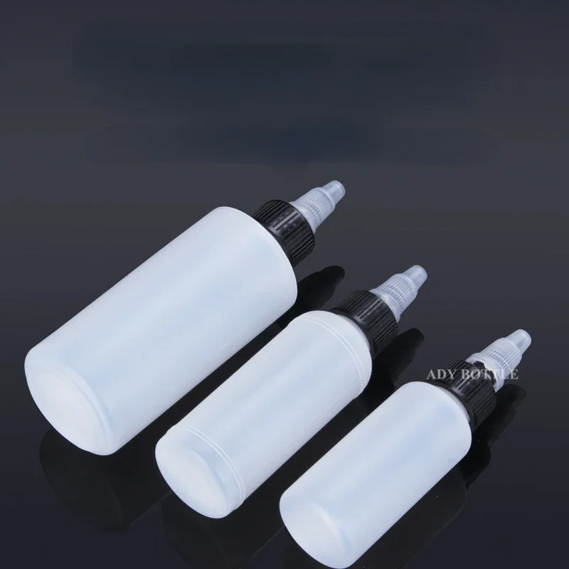 100ml 250ml Extrusion Tip Bottle Translucent Plastic Bottle Painting Ink Gel Cover Adjustment Bottle