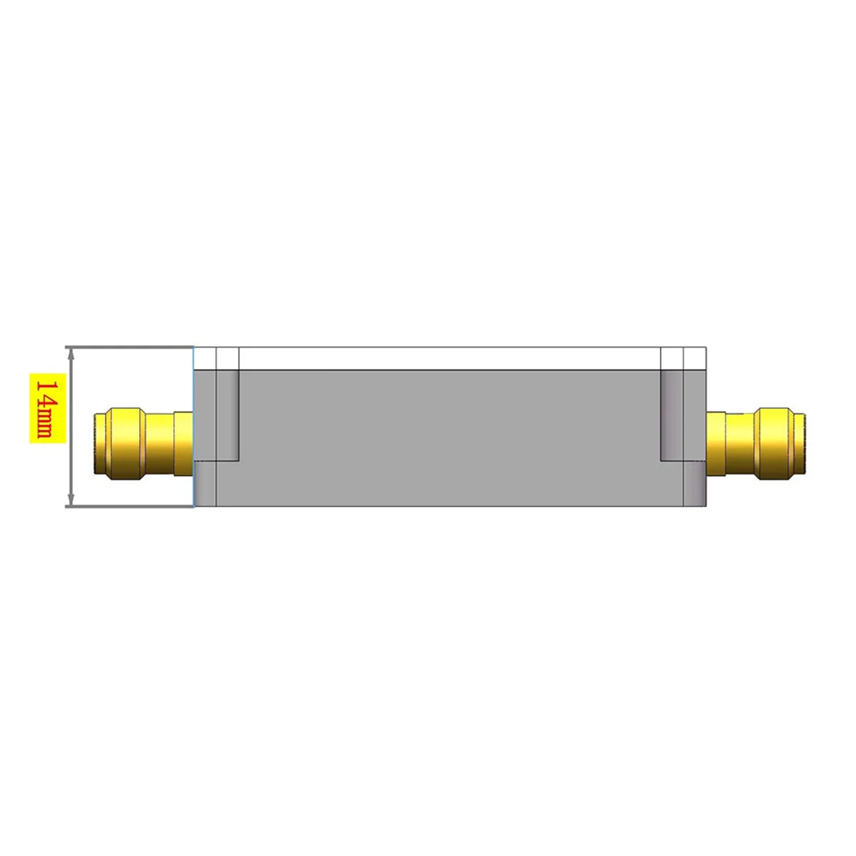 TYPE-C LAN 10MHz-6GHz Verstärker mit hoher Ebenheit Verstärkung 30dB HF-Signal verstärker für Ham SDR Software Radio FM Radio