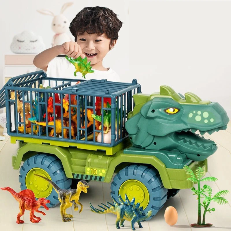 

Car Toys Dinosaurs Transport Carrier Vehicle Indominus Rex Jurassic World Park Truck Model Game for Children Birthday Kids Gifts