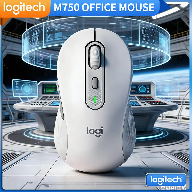 

Logitech M750 Bluetooth Mouse - Custom Shortcuts, 90% Noise Reduction, Quiet Clicks, 20-Month Battery, Work Helper