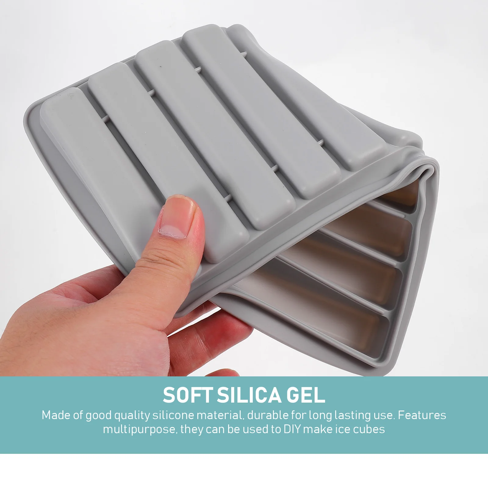 

Silicone Ice Tray Mold Cake Mould Cube Shapes Machine Making Tool Silica Gel Baby Baking Craft Molds
