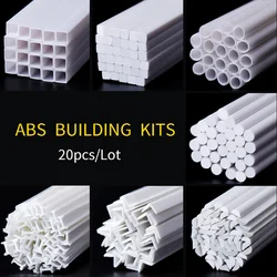 20pcs DIY Model Making ABS Architcture Building Materials Layout Toys Handmade Kits 50cm Students' Graduation Design Materials