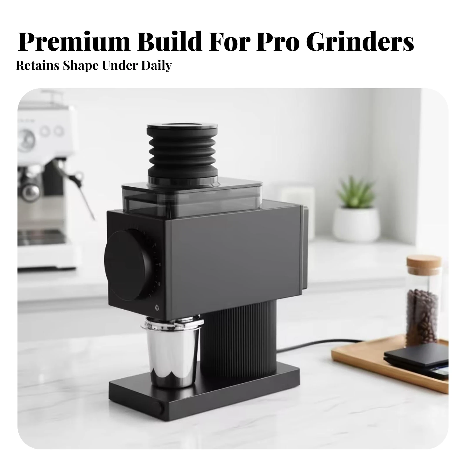 Coffee Grinder Cleaning Blower Easy to Clean Coffee Grinder Bellows with Transparent Chamber Accessory Portable