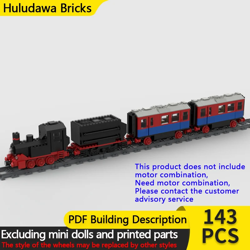 

Модель городской автомобиль MOC, строительные кирпичи, железнодорожный пассажирский автомобиль для поезда, модульная технология, детские праздничные подарки, сборка игрушек, костюм