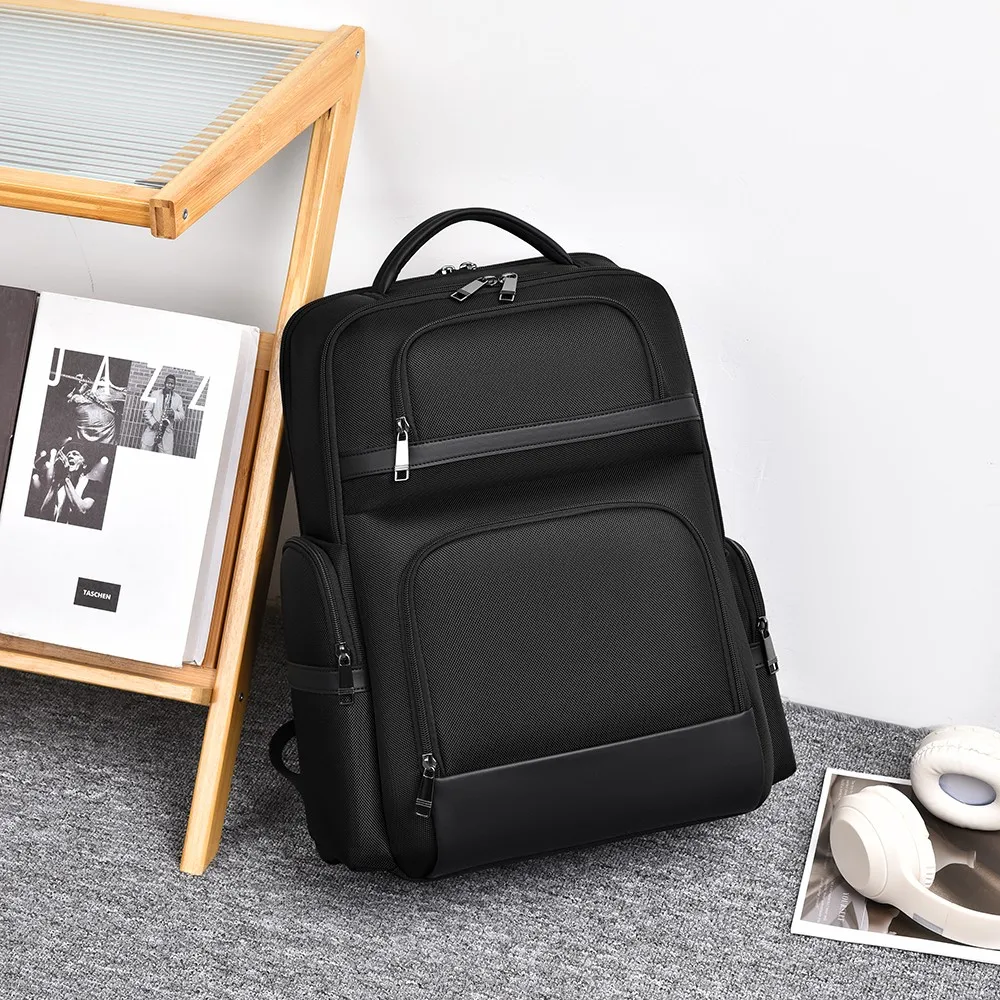 Mochila de cuero genuino para hombre, mochila escolar a la moda para adolescentes, bolso de viaje para hombre, mochila para ordenador portátil, bolso de mensajero, bolsos de cuero