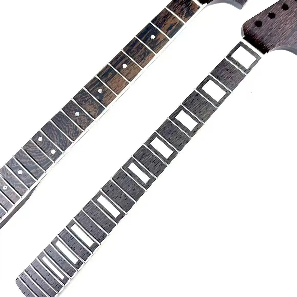 22 Frets Jaguar Guitar Neck - Wenge Style, Unfinished No Paint, Premium Guitar Replacement Part