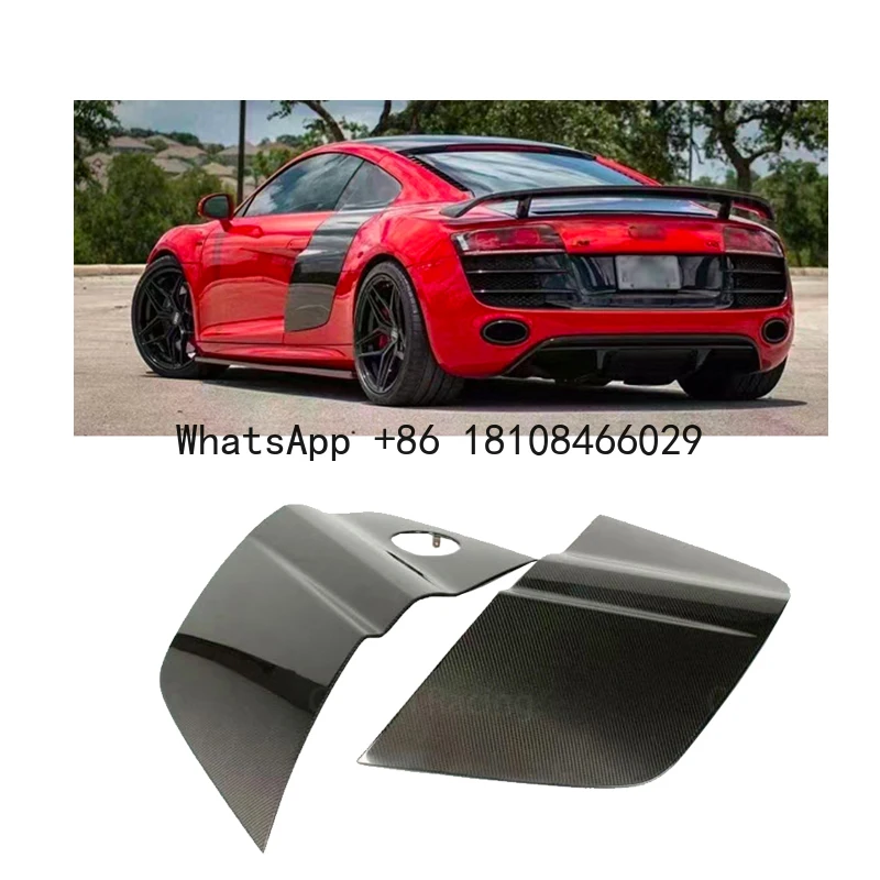 

Дверные панели из углеродного волокна в стиле OEM для Audi R8 Coupe, боковые лопасти, эксклюзивные детали кузова для моделей V10 V8 без кабриолет