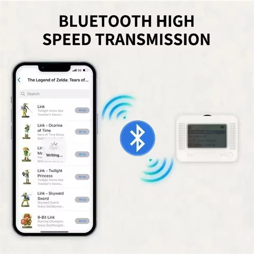 Imagen 2 del producto Emulador simulador inteligente recargable Allmiibo, grabador Universal Compatible con Bluetooth para accesorios de juegos Switch/Wiiu