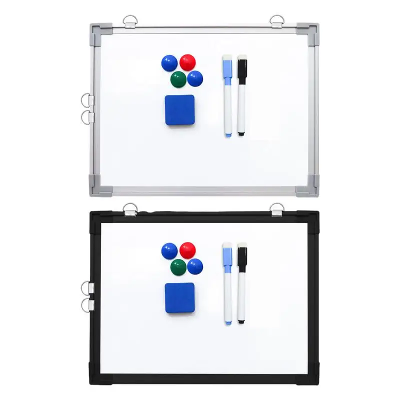 

Dry Erase Board for Wall Magnetic Mini Whiteboard 1 Eraser 4 Magnets 2 Markers Smooth Double-Sided Writing Drawing Board