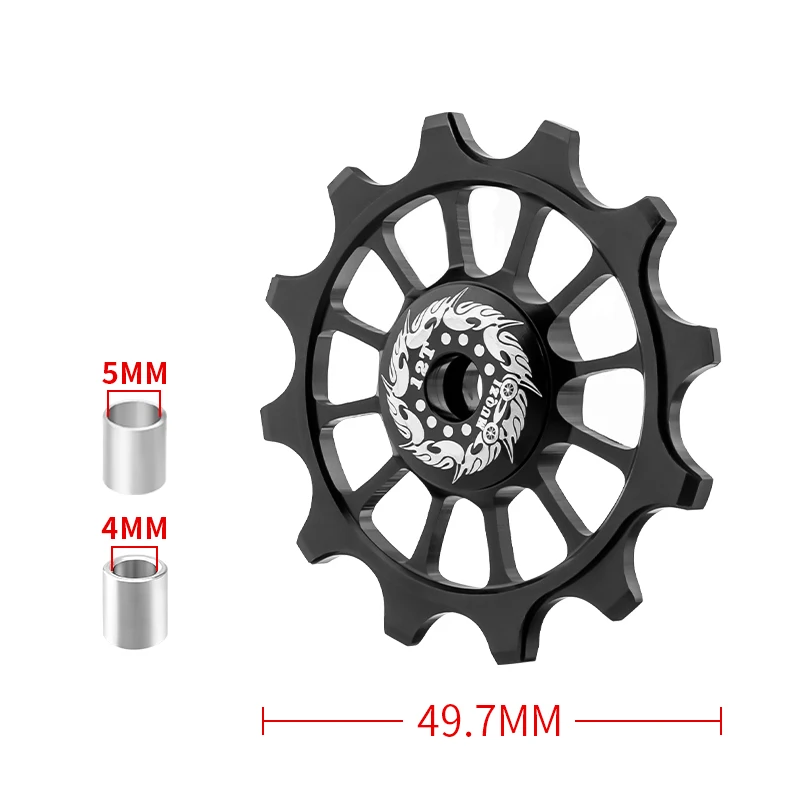 MUQZI Bike Rear Derailleur Ceramic Pulley 12T Ceramic Bearing Jockey Wheel MTB Road Bicycle Pulleys