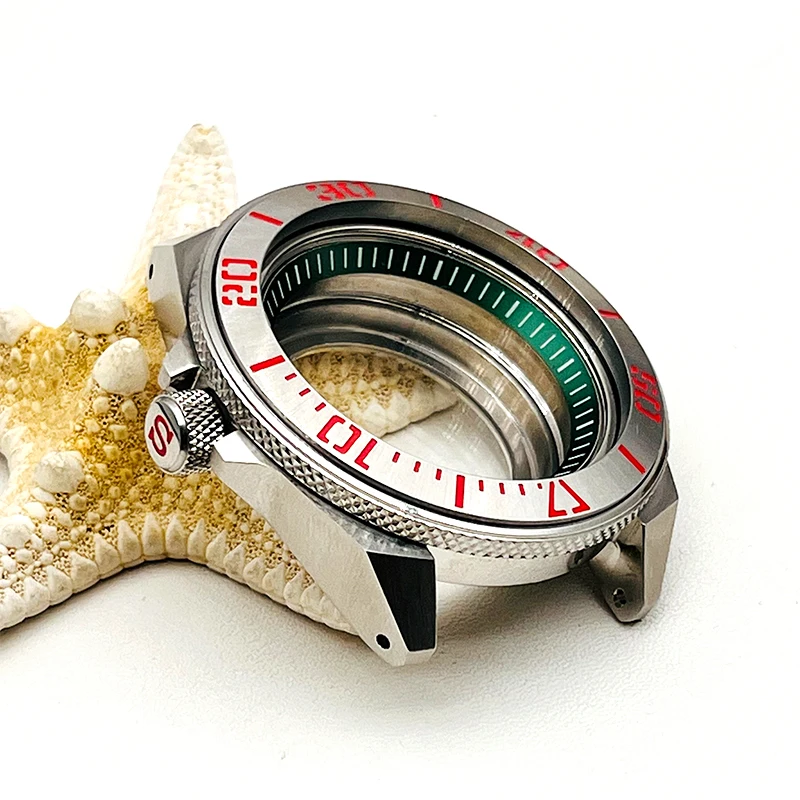 Seiko الطلب NH35 حالة الفولاذ المقاوم للصدأ شفافة أسفل الغطاء الخلفي يناسب NH35 NH36 الحركة التلقائية الملك الساموراي ساعة