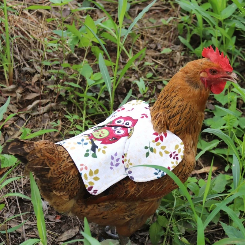 Chicken Saddle Hen Apron Feather Fixer Wing Back Protector for Poultry Protect Back and Wing Quilted Lining Dropshipping