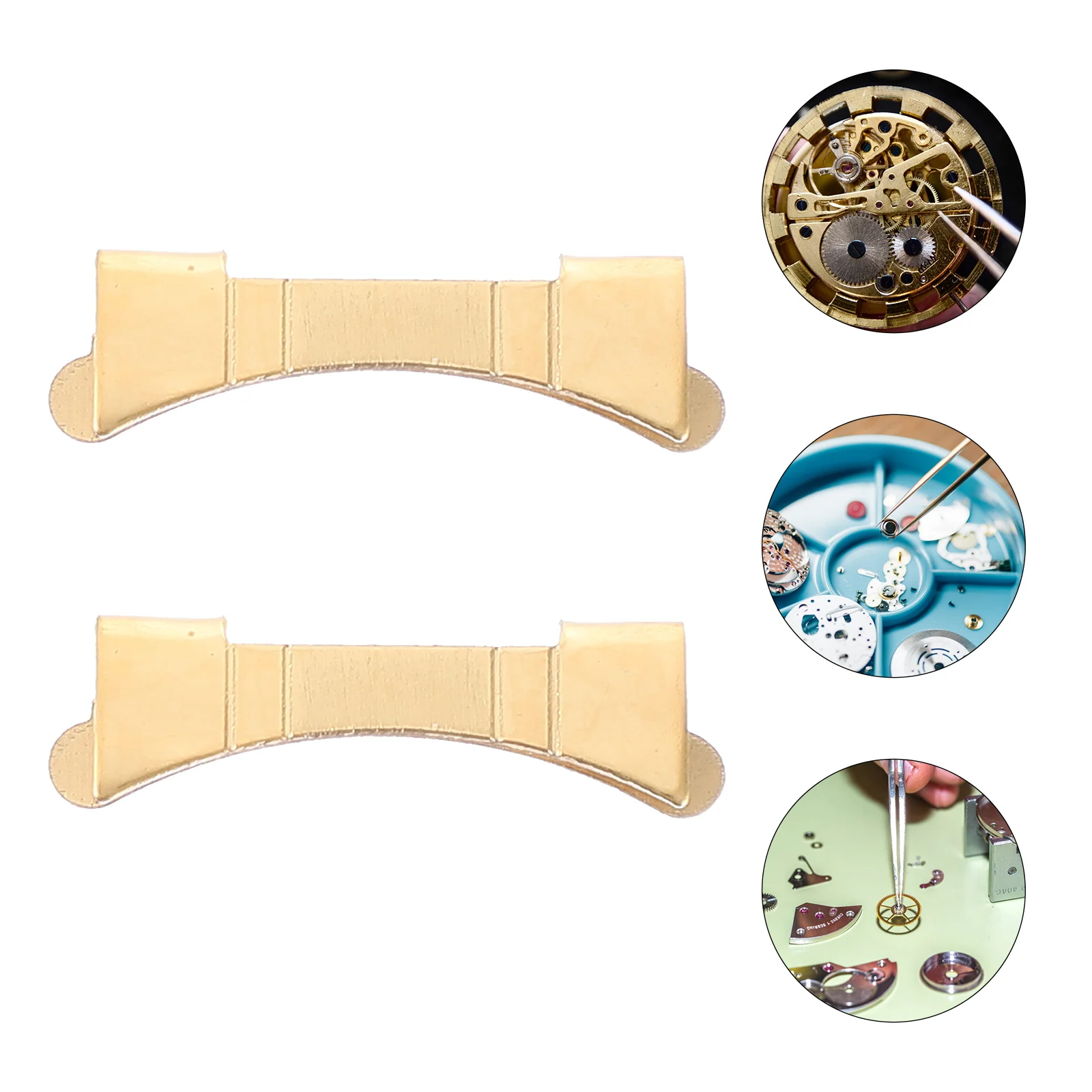 1Pair Stainless Steel Watchband Connecting Ends Reliable Locking Mechanism for Strap Replacement Easy to Use DIY Connector Part