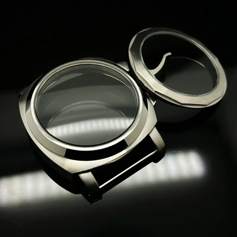 Корпус из нержавеющей стали с ручным управлением, 44 мм, для PM Pilot ETA6497/98 ST3600/20, автоматический механизм, циферблат 34,5 мм, без логотипа, корпус для часов