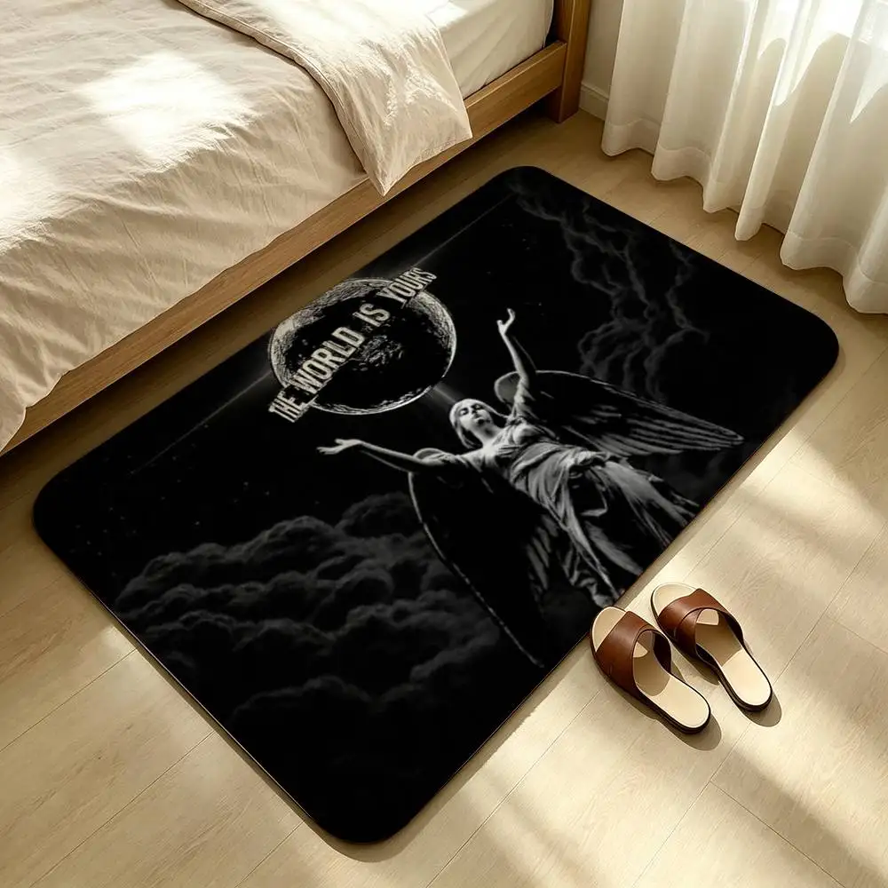 The World Is Yours S-Scarfaces Shower Room Absorbent Small Floor Mat Soft Comfortable Decorative Foot Mat