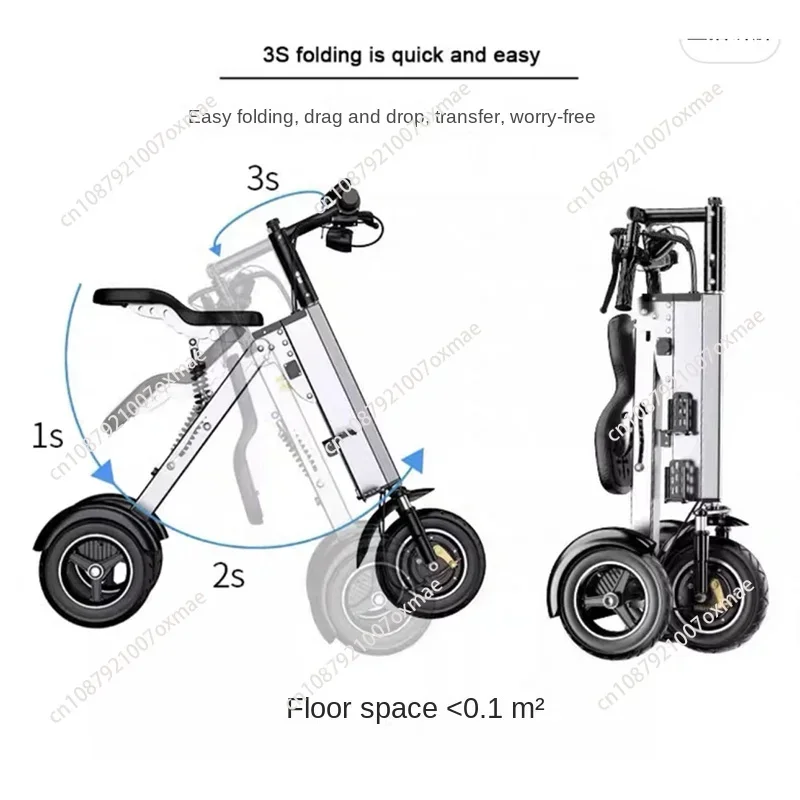 Stylish portable Mini three-wheeled children's Scooter 350W Lightweight folding electric scooter for parents and children,