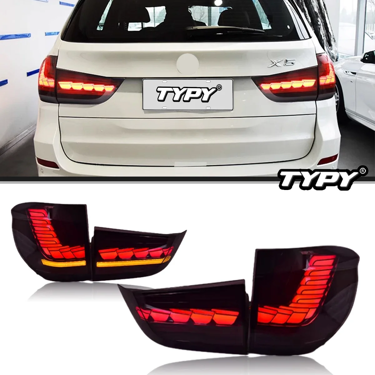 

TYPY Car Tail Lights For BMW X5 F15 2014-2018 LED Car Tail Lamps Daytime Running Lights Dynamic Turn Signals Car Accessories