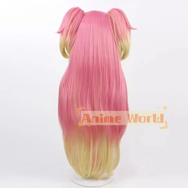 2025 11 Inukai Komugi تأثيري أنيمي الوردي الأصفر 95 سنتيمتر الشعر الاصطناعية مقاومة للحرارة هالوين كرنفال لعب الأدوار حفلة + شعر مستعار #5