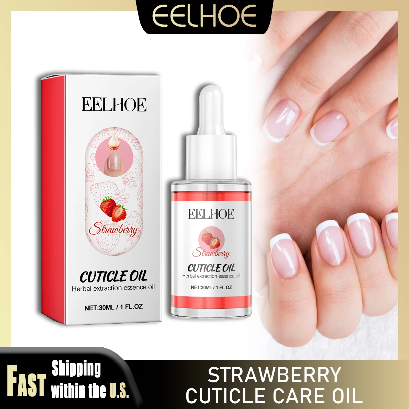 

EELHOE 30 мл масло для ухода за ногтями клубники увлажняющее средство для предотвращения сухого растрескивания ногтей питательный инструмент для восстановления кутикулы