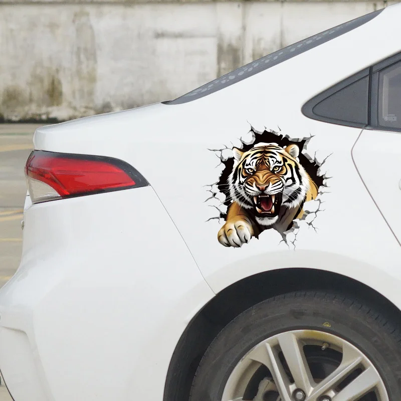 ملصقات سيارات كرتونية ممتعة، ملصقات جدارية على شكل نمر أفاتار لتزيين المنزل، شارات سيارة مخصصة #4