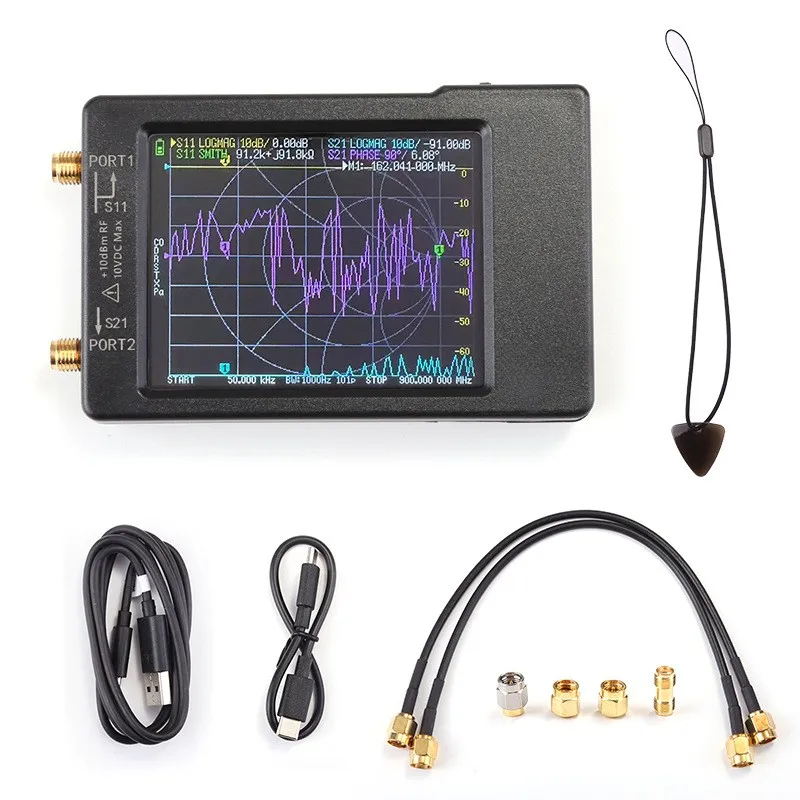 2.8-inch Vector Network Analyzer 50kHz-900MHz Antenna Testing For RF Measurement With Touchscreen And Battery