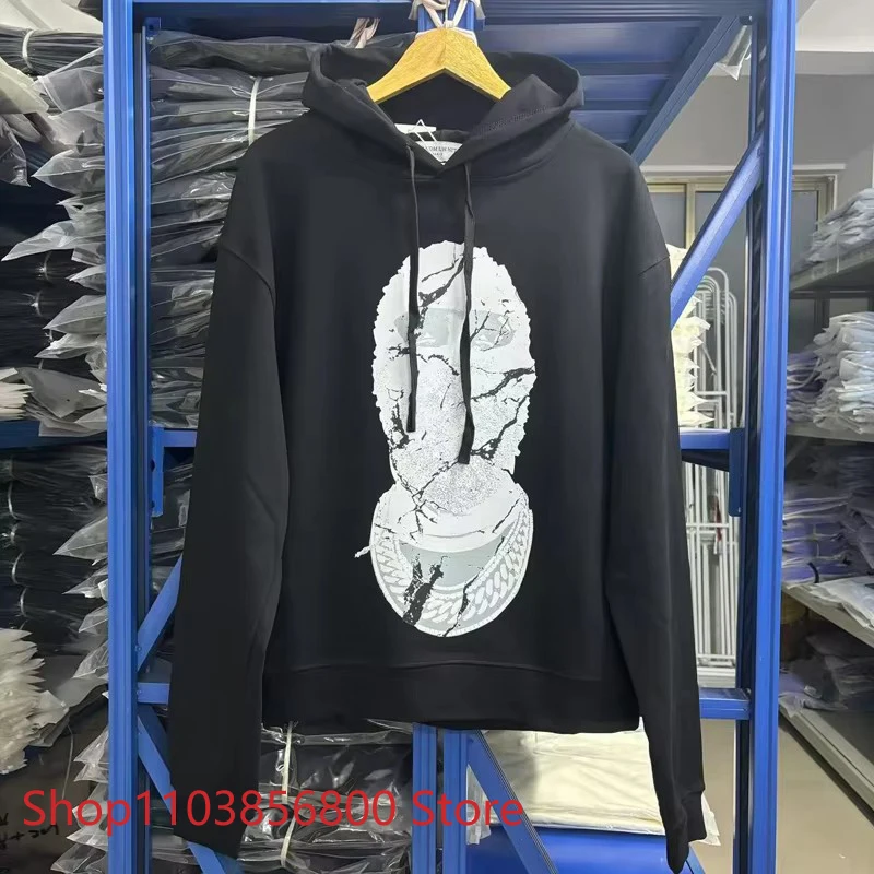 High Street IH NOM UH NIT Hoody Sweatshirts Mask Pattern Men Women Leisure Loose Drawstring Hoodie Spot Inventory