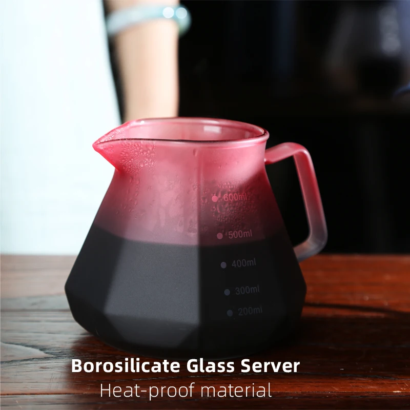 Immersion Dripper Switch Glass Pour Over Coffee Maker V Shape Drip Coffee Dripper and Filters V02 Coffee Set