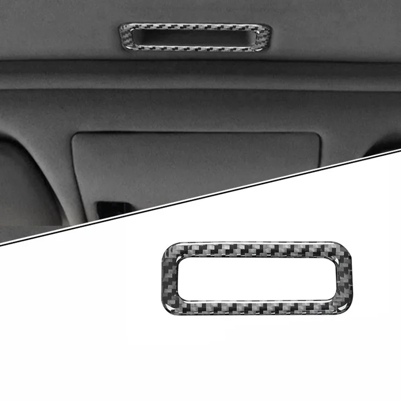 Carbon Fiber Car Interior Mouldings Sunroof Handle Sticker for BMW 3 Series E46 1998 1999 2000 2001 2002 2003 2004