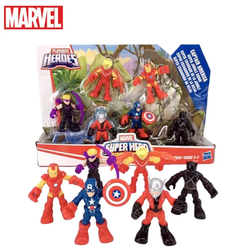 Marvel Iron Man Captain America Ant-Man Creative Cartoon Figure Gift Simple Anime Character Children's Toy Building Block Model