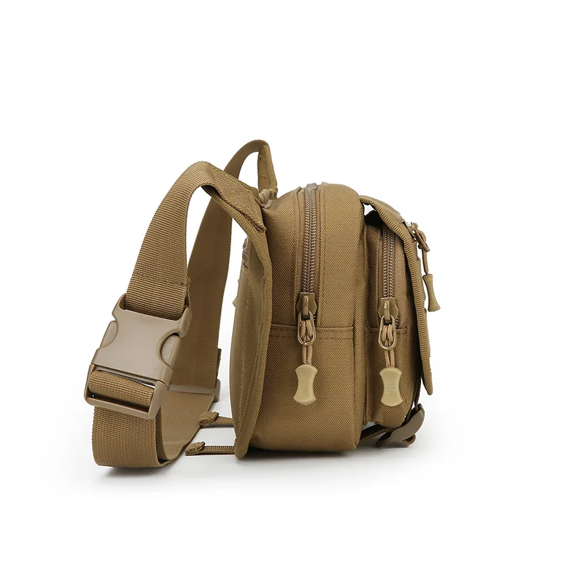 حقيبة خصر تكتيكية للرجال من النايلون بسعة كبيرة ومقاومة للماء للمشي لمسافات طويلة وحقيبة كتف كروس رياضية للسفر وركوب الدراجات