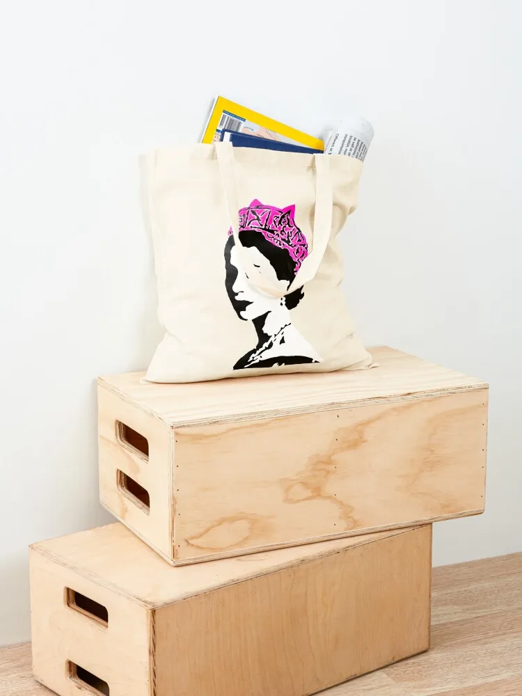 The Queen and pop art feminism Tote Bag sacs de shopping custom fabric bag Cloth bag tote woman
