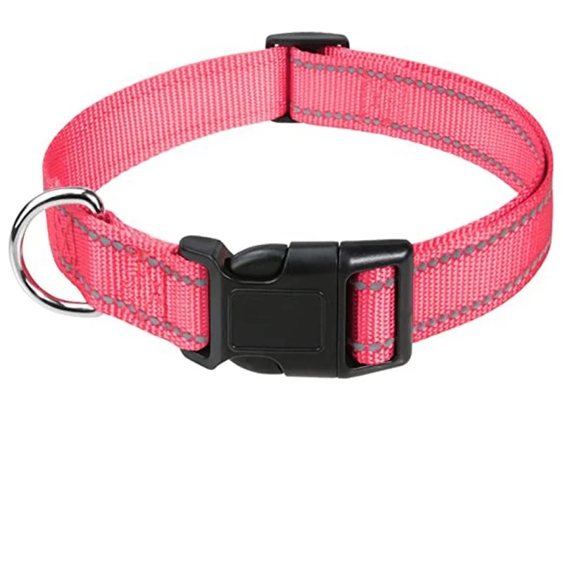 Reflective Nylon Dog Collar For Small Medium And Large Dogs_voghion.com