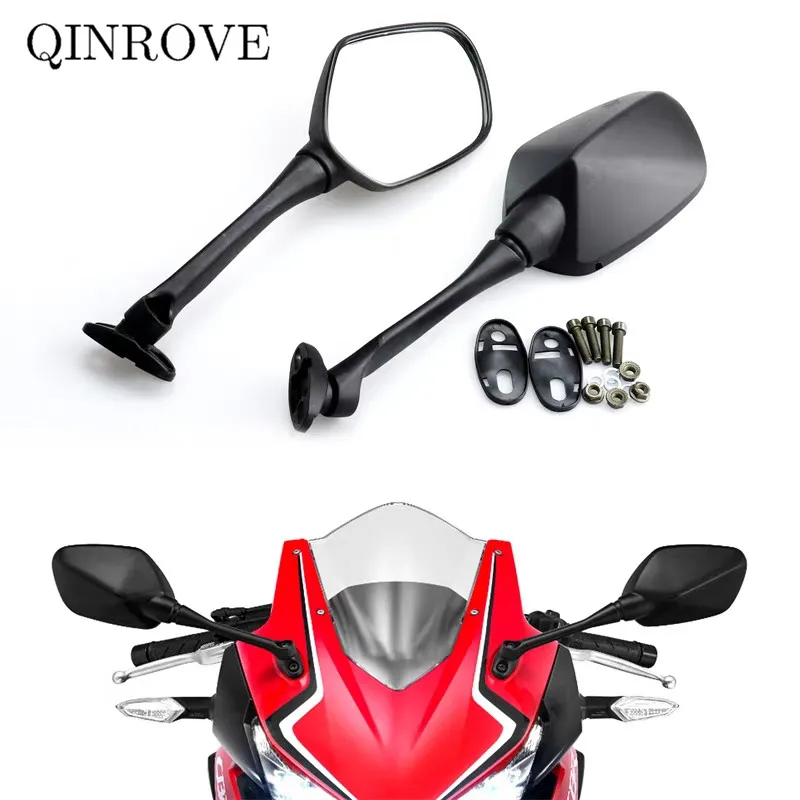 For Honda CBR 300R CBR300R CB250R CB500R CBR650F Motorcycle Accessoires Rearview Mirror White Glass Sportbike Side Mirror