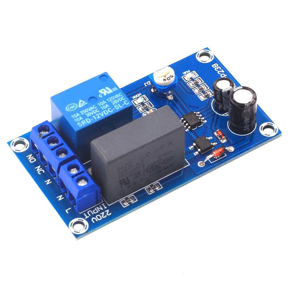 220V Time Delay Relay Module Adjustable Relay Board Input Output Dropping Resistor Accessories for Corridor Staircase Light