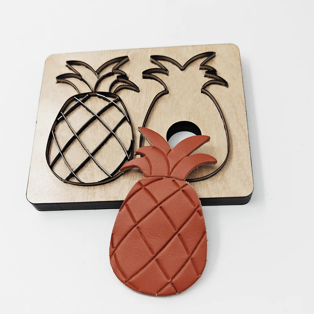 

1 piece 8.7X5cm pineapple leather cutting mold,DIY handmade, can be used to make keychains, bag pendants, and leather items