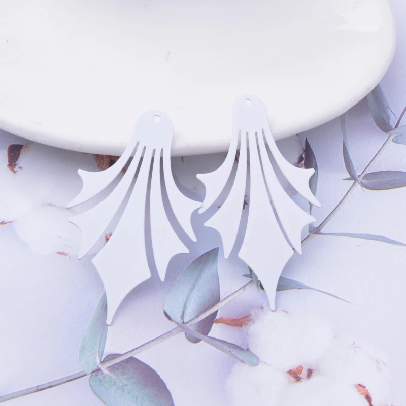 30 Stück AD3464 45*27mm Filigrane Blumenanhänger Ohrring Metall Messing Dünner Anhänger DIY Schmuck Ohrring Herstellung – Detail 5