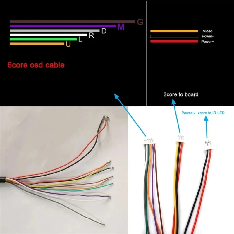 

Профессиональный 11-ядерный кабель для камеры видеонаблюдения с питанием по экранному меню и видео BNC для легкой установки,