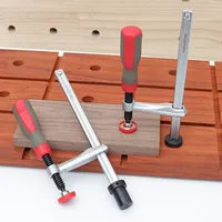 2pcs Woodworking Desktop Quick Acting Hold Down Clamp Desktop Clip Hand twisting Clip For Woodworking Benches 19/20MM Hole Tool