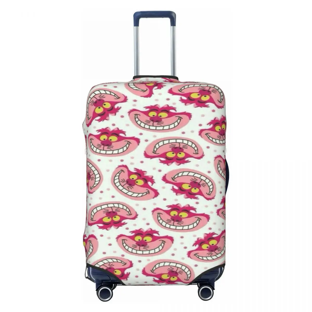 

Чехол для багажа с изображением аниме-кошек Чеширских котов с улыбкой, эластичный защитный чехол для дорожного чемодана, подходит для чемоданов 18-32 дюймов