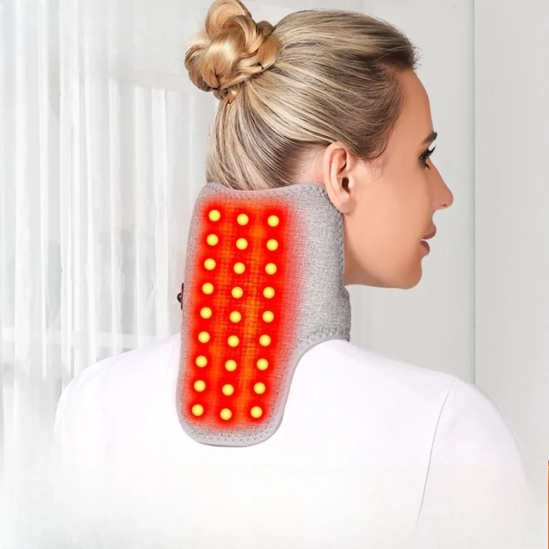 Electric Heating Support Winter Neck Shoulder Back Warmer Heating Brace Pain Relief Muscle Relaxation Office Home Use